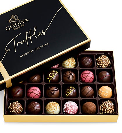 Godiva® Signature Truffles Box - 24 Piece